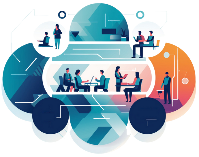 AI-driven process illustration